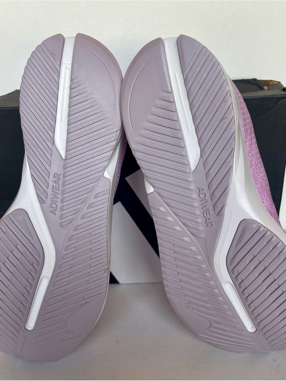 NIB ADIDAS WOMENS DURAMO SL LIGHTMOTION RUNNING SHOES BLISS LILAC SIZE 8.5 - Picture 10 of 12